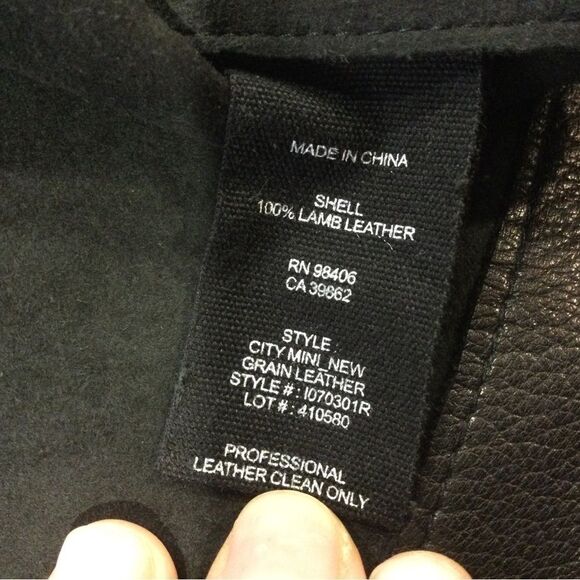 Theory Black Mini Skirt leather - Picture 7 of 8